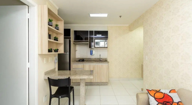 Apartamento de 1 quarto - Edifício Metropolitan Barcelona - JARDIM GOIAS - Wi-fi - Garagem - MB1307B