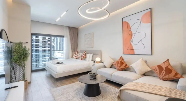 Студия Peaceful Studio Flat That Sleeps 2 in Jumeirah Village Circle