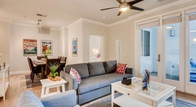 (70% off) - San Diego Top Location Work Or Fun 2BR/2.5 Bath - Pool, Gym, & Free Parking (FV10)