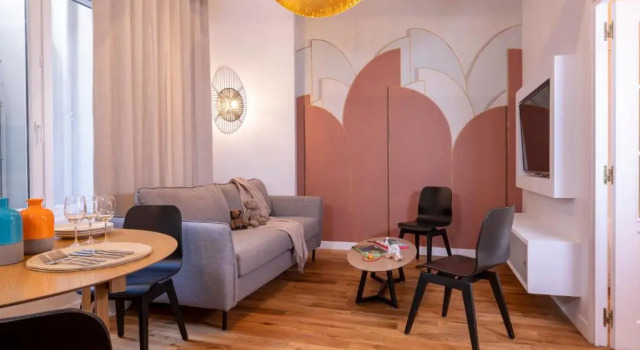 Апартаменты с 2 комнатами с балконом Yuna Blanche - Serviced Apartments