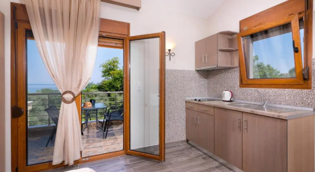 Семейный номер Standard с видом на море Kapsogeorgis Rooms