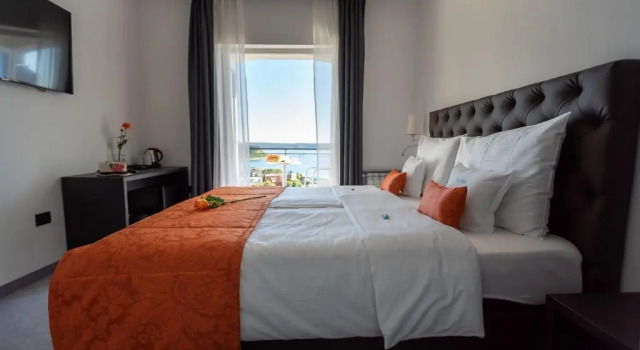 Двухместный номер Standard с балконом и с видом на море Villa Bellevue Portoroz-Portorose