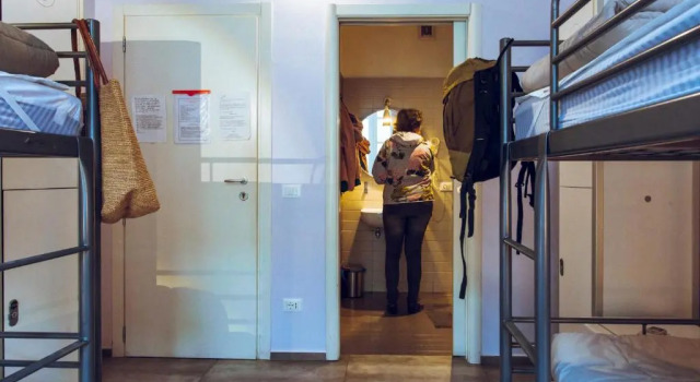 Кровать в общем номере LoL Hostel Siracusa