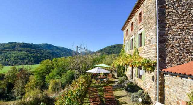 Country house in the Gorges de l'Allier in Auvergne.