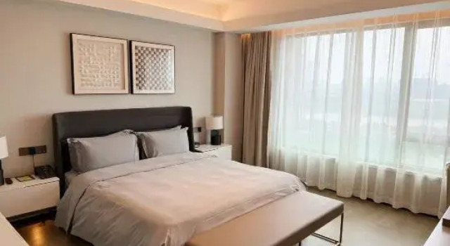Люкс с 3 комнатами с видом на реку ParcVue Hotel Residence Nanjing