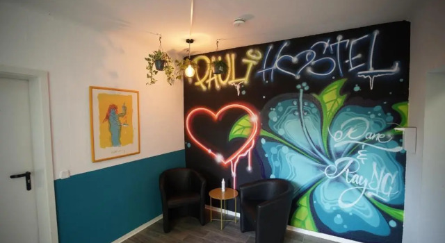 Кровать в общем номере Pauli Hostel