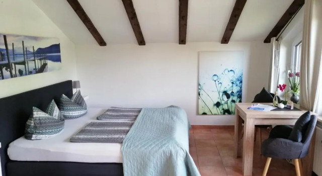 Студия Maisonette Apartment DHH Zugspitzblick mit eigenem Garten