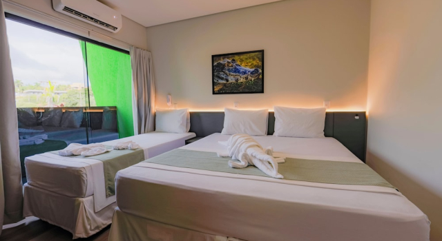 Трёхместный номер Executive с балконом и с видом на город Nature Bonito Hotel