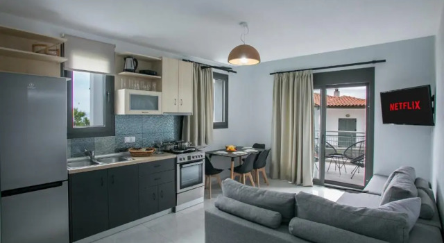 Люкс Deluxe с видом на море Anemos Luxury Apartments