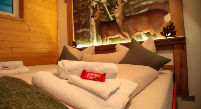 Апартаменты Erholsame 2 Zimmer FeWo mit King-Size-Bett, Pool & Stellplatz