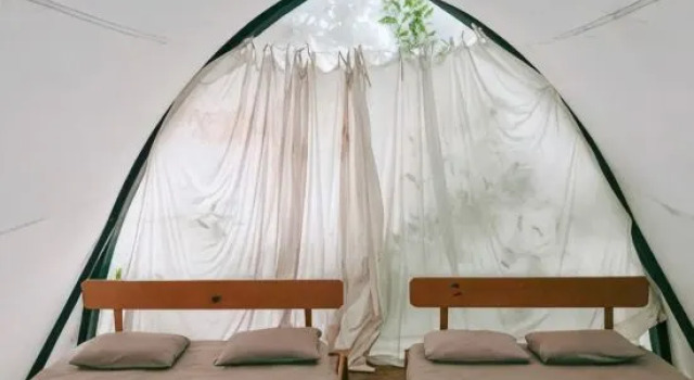 Тент с видом на сад Tropical eglamping