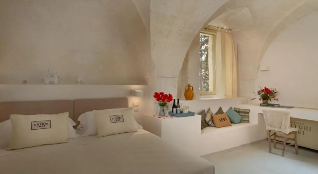 Standard Doppel Zimmer mit Gartenblick Masseria Cuturi