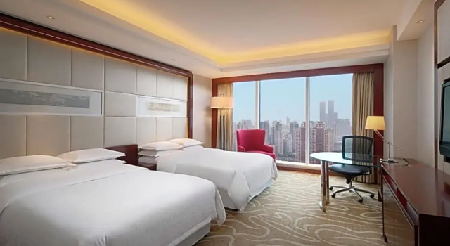 Двухместный номер Deluxe с красивым видом из окна Sheraton Shanghai Hongkou Hotel