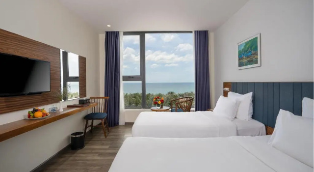 Двухместный номер Deluxe с видом на море Sala Tuy Hoa Beach Hotel