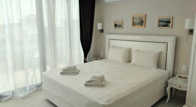 Двухместный номер Deluxe с балконом и с видом на море Light Blue Hotel