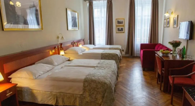 Standardní Čtyřlůžkový pokoj Wenceslas Square Hotel - Czech Leading Hotels