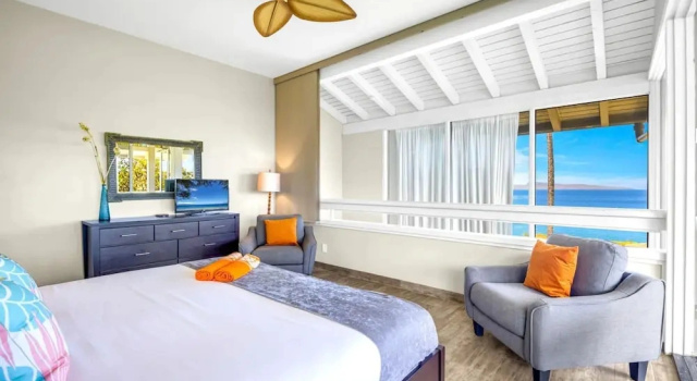 Вилла с 2 комнатами с балконом и с видом на океан Kapalua Bay Villas Ocean View 1 BR Sleeps 4 Villas Steps to Beach Complimentary Car with 6 Nights KBV-24G3 by KBM