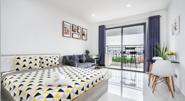18-Bitexco & River View-Studio-Hana's Apart, Забронировать Хостел Bad Gastein Хошимин, рядом с Ho Chi Minh City Hall