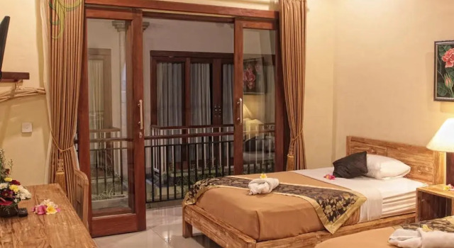 Двухместный номер Deluxe с балконом и с красивым видом из окна The Puspa Ubud