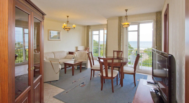 Апартаменты с 2 комнатами с видом на море SEETELHOTEL Ostseeresidenz Ahlbeck