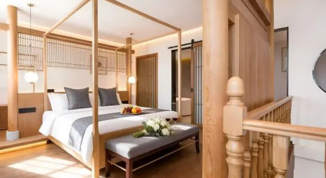 Luxury dwuosobowy suite dupleks z widokiem na góry Yiqi Hotel