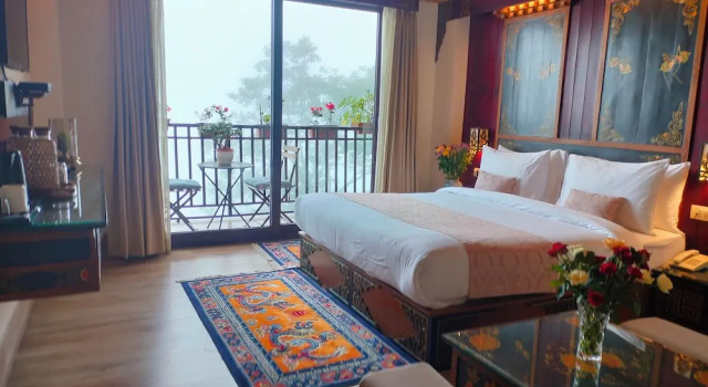 Номер Standard с балконом и с красивым видом из окна Amritara Hidden Land, Gangtok