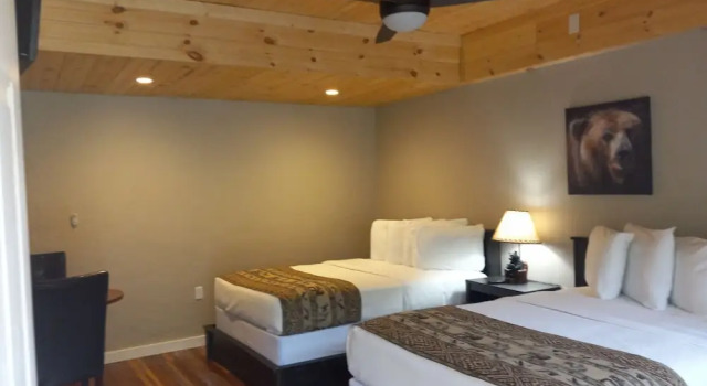 Четырёхместный номер Deluxe с видом на горы The Carter Lodge On The River