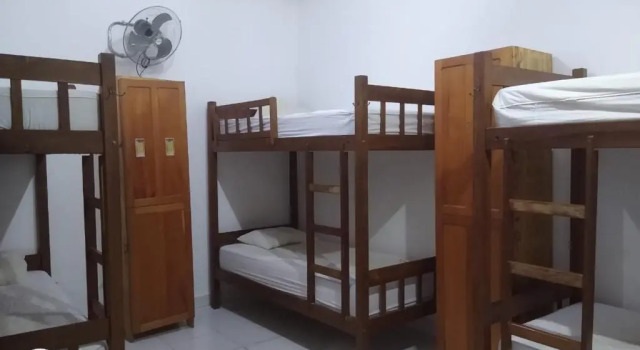 Кровать в общем номере Hostel Pousada do Tapajós