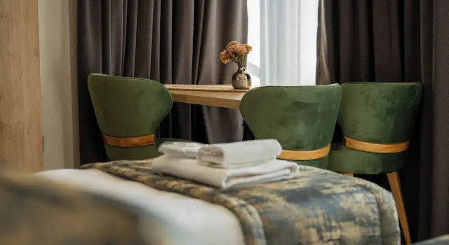 Четырёхместный люкс Deluxe с 2 комнатами с видом на море Taga Hotel