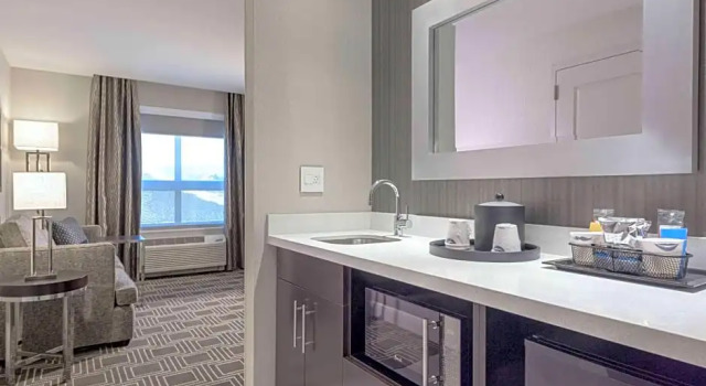 Двухместный люкс Hampton Inn & Suites-Worcester, MA
