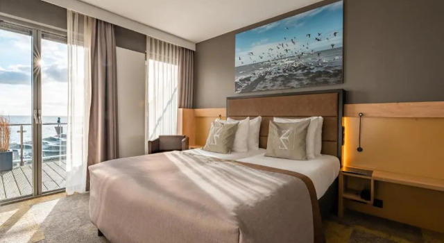 Двухместный номер Standard с балконом и с видом на море Hotel Zeezicht