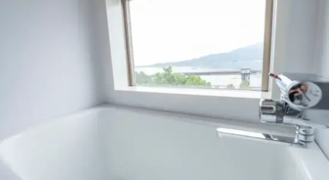 Номер Standard с видом на океан Ryokan with natural hot springs and okonomiyaki Miyajima-an Hiroshima