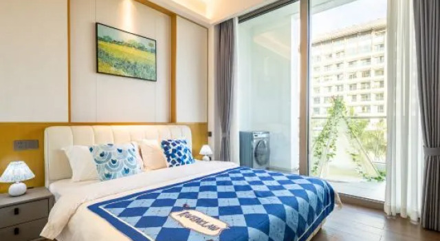 Люкс с 2 комнатами с видом на море Yuelaichangsheng Beach Hotel