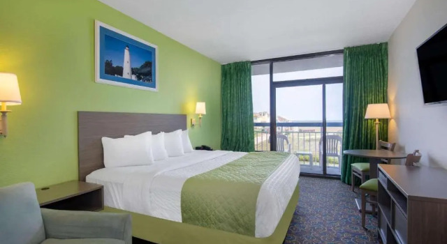 Двухместный номер с частичным видом на океан Travelodge by Wyndham Outer Banks/Kill Devil Hills
