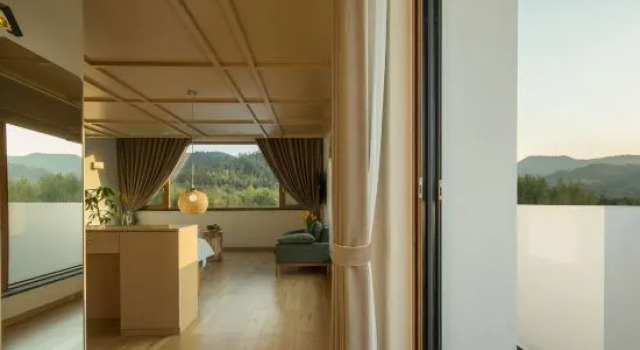 Кровать в общем номере Moganshan Qingxuan Designer Holiday Home