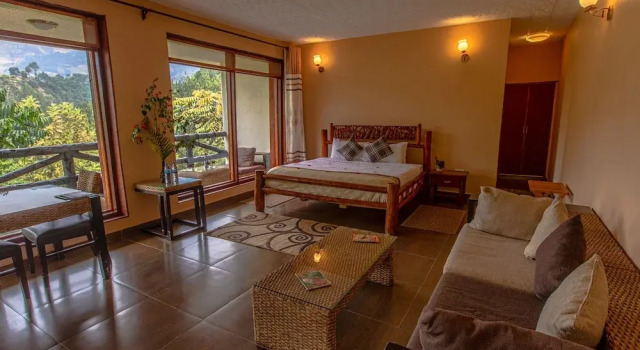 Luxe chambre Rushaga Gorilla Lodge