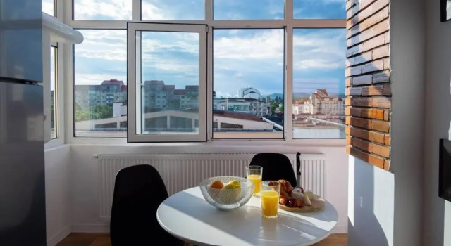 Studio with a view in city center