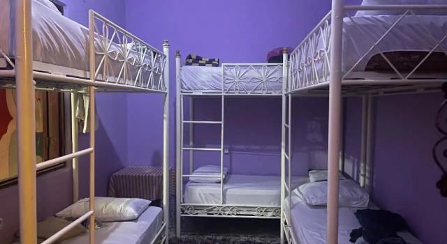 Кровать в общем номере Hostel Marrakech Rouge