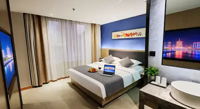 Двухместный люкс Business Zhen Ai Apple Hotel (Linyi Tongda Road Taisheng Plaza)