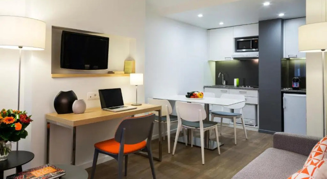 Апартаменты Deluxe c 1 комнатой Citadines Presquîle Lyon