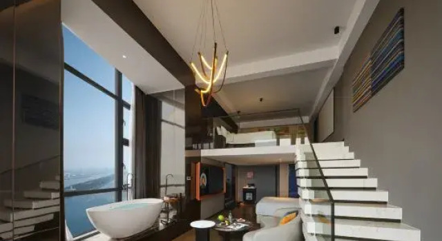 Семейный люкс Дуплекс FUNGEE X Hotel (Xiangjiang Middle Road, Bishahu (Youth Square) Station, Changsha)