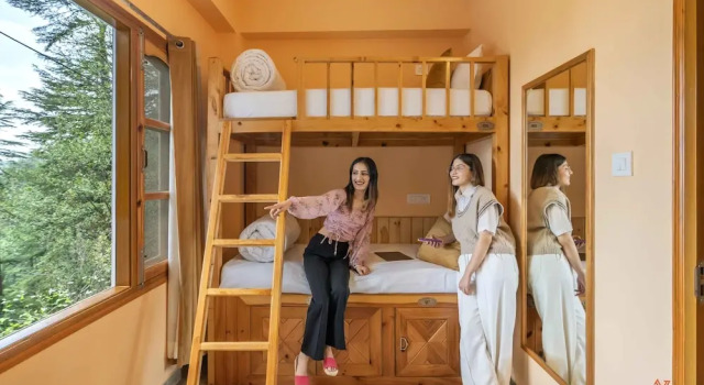 Bett im Wohnheim Zostel Kotgarh