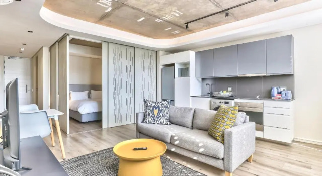 Студия Studio with Balcony and City views