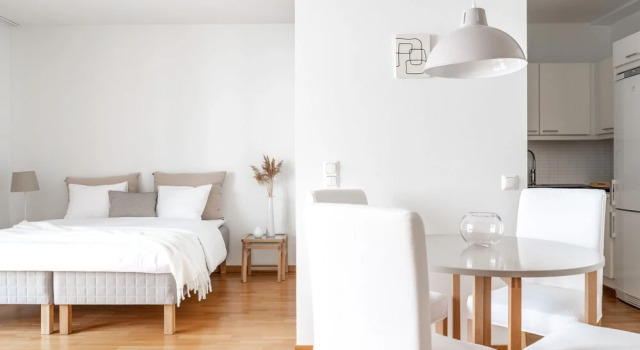 Spacious studio with sauna in Ullanlinna