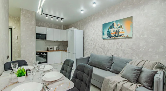 The apartment network.Russian Federation on Azat Abbasov street, 21A, Prenota Appartamento Hotel a Tatarstan con parcheggio, Parcheggio