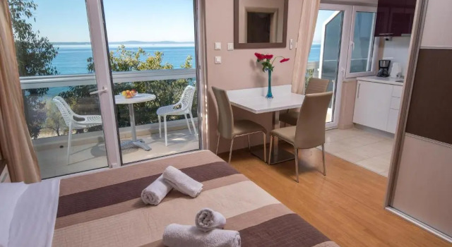 Студия с видом на море Apartments Vlasic