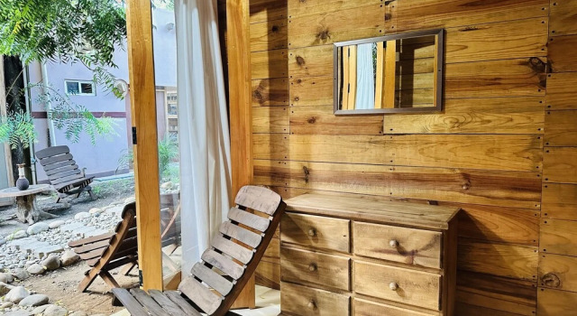 Двухместный номер Deluxe с видом на бассейн Hotel Cabañas y Glamping Punta Surf