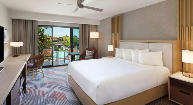 Двухместный номер с балконом и с видом на бассейн Hyatt Regency Monterey Hotel and Spa