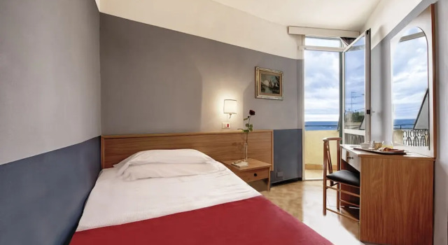 Одноместный номер Standard с балконом и с видом на море Hotel Italia e Lido Rapallo
