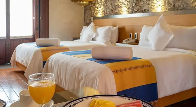 Четырёхместный номер Deluxe Hotel Boutique Casona de la China Poblana
